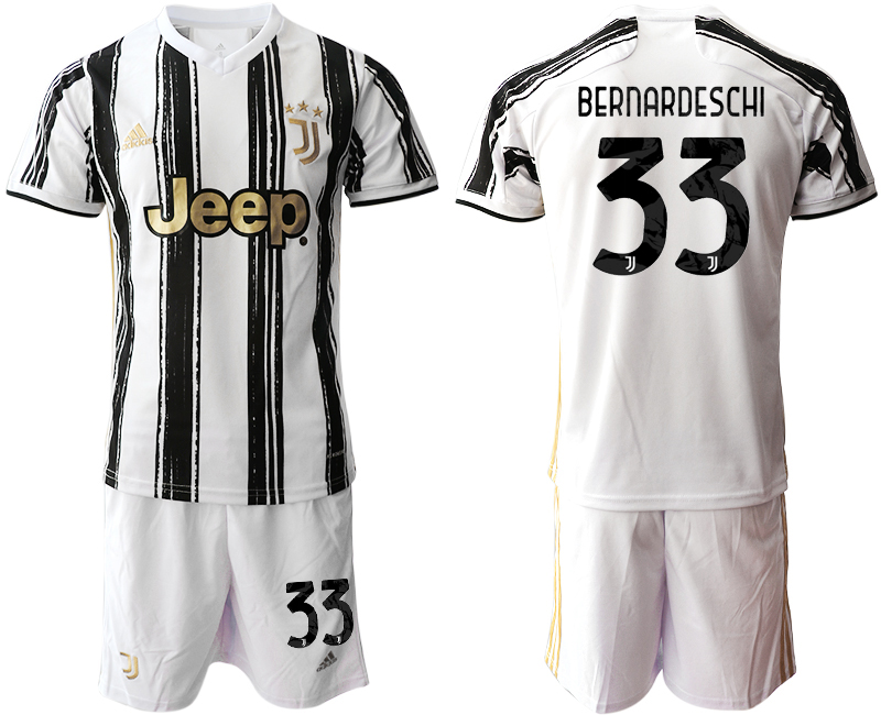 Men 2020-2021 club Juventus home #33 white black Soccer Jerseys->juventus jersey->Soccer Club Jersey